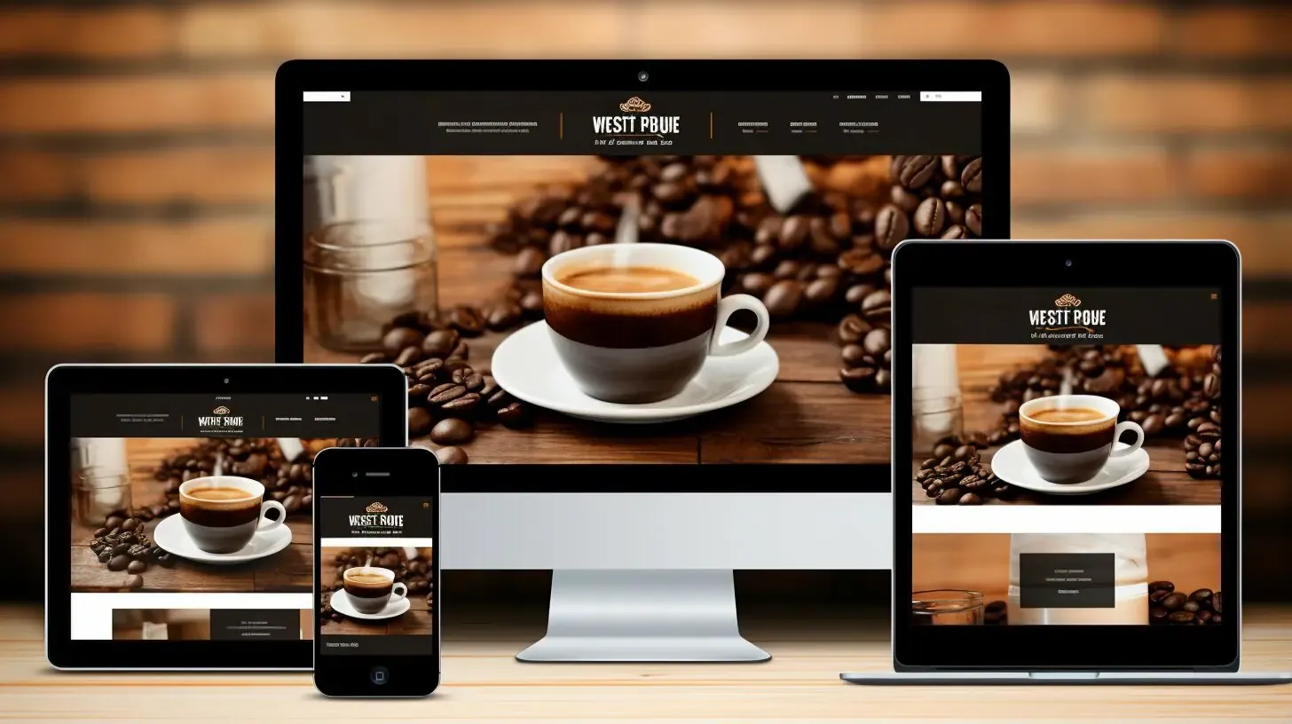 coffee shop website design