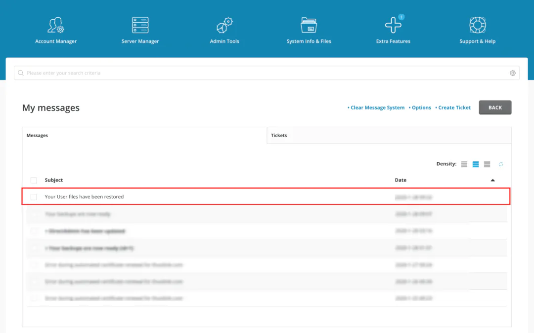 Backup and Restore Procedures in DirectAdmin: Safeguarding Your Data