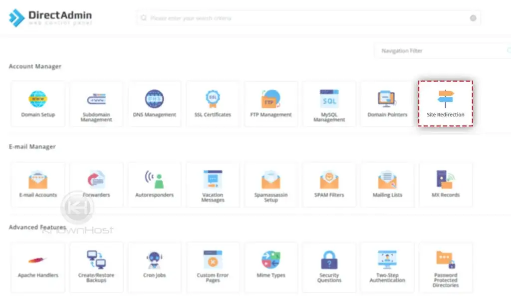 directadmin and travel websites showcasing destinations and services
