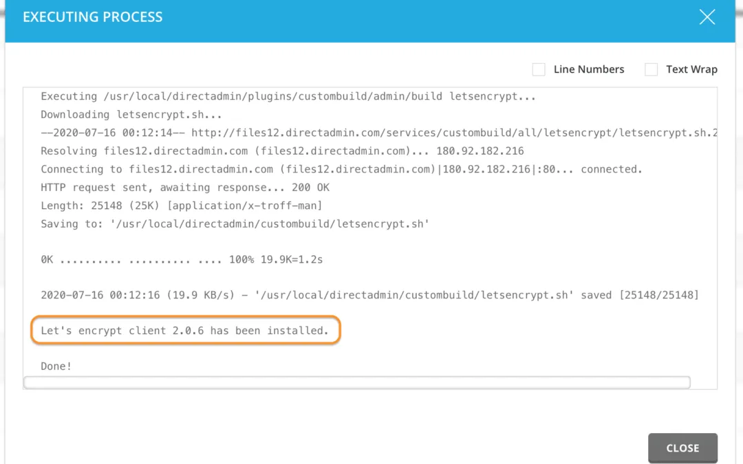 Let’s Encrypt Integration in DirectAdmin: Secure and Free SSL
