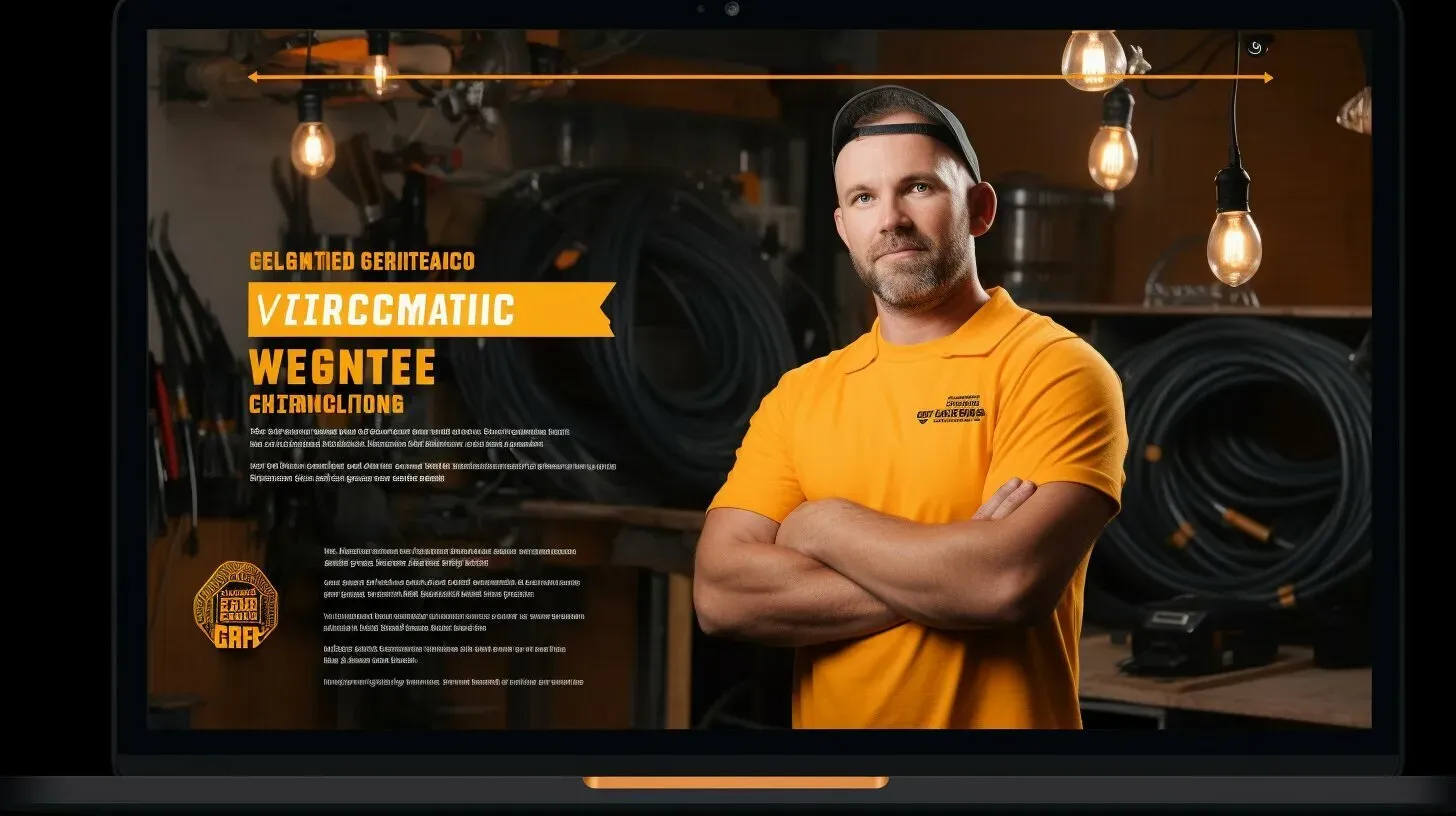 electrician website design