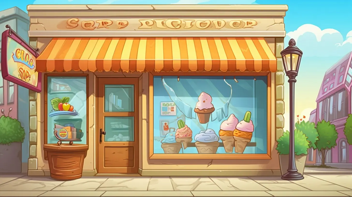 ice cream shop website design