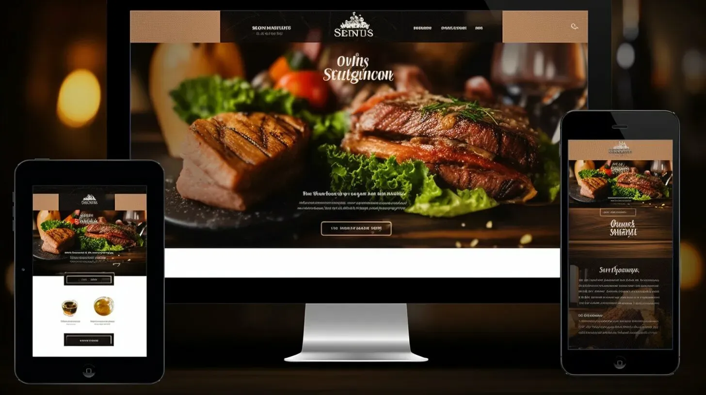 restaurant website design