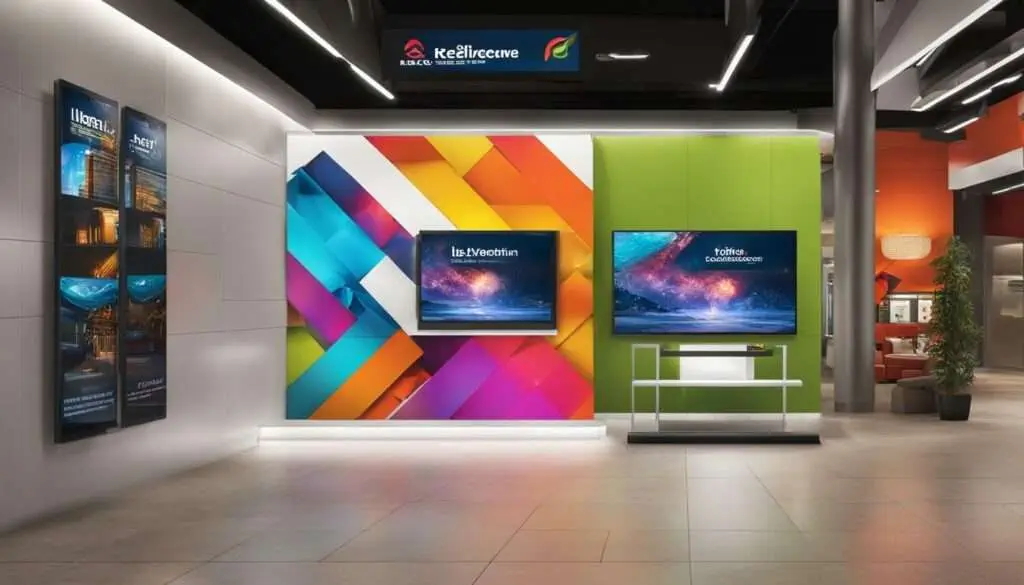 vibrant digital signage displays