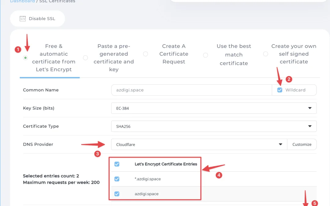 Managing SSL Certificates for Multiple Domains in DirectAdmin