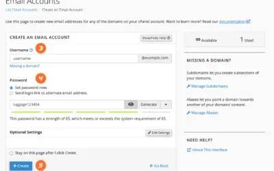 Setting Up and Managing Email Accounts in cPanel